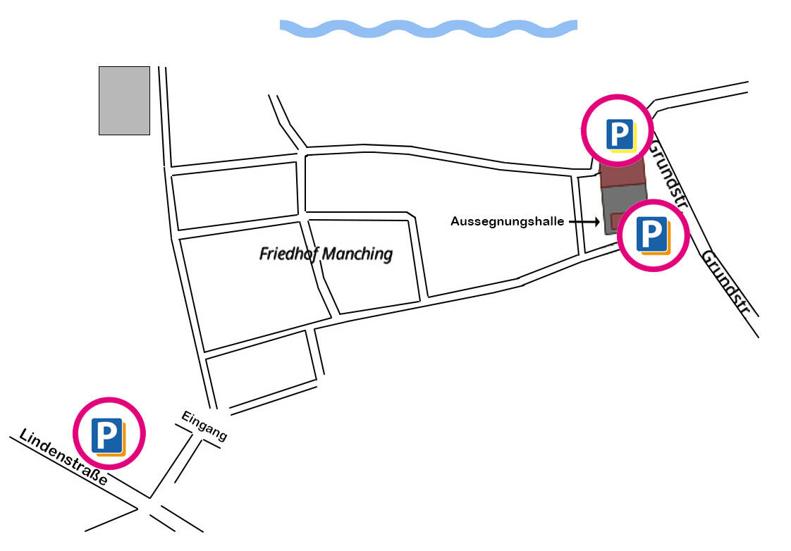 Parken in Manching - Friedhof